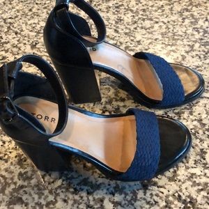 New torrid braided chunky heel